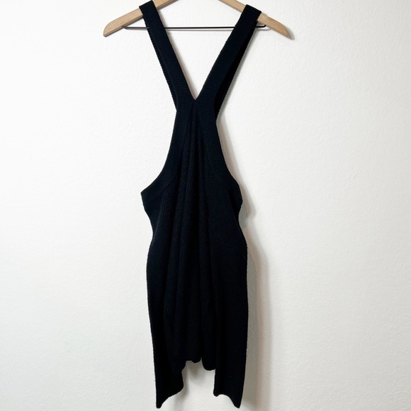 1.State Cross Neck Cold Shoulder Black Top Sweater Plus Size 1X BRAND N… - Picture 2 of 8